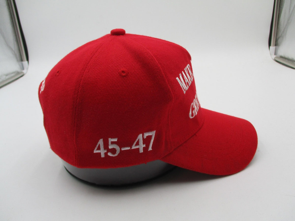 Make America Great Again Trump Hat Cap Snap Back Mens One Size Red Flag USA8