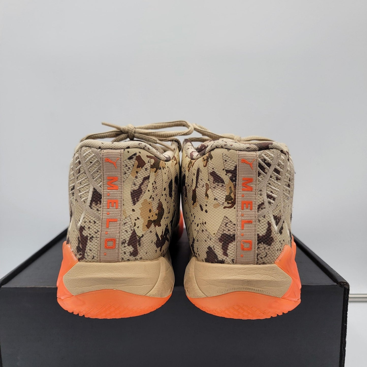 Puma MB.01 Shoes Mens Size 11 Beige Orange LaMelo Basketball Camo 379217013174