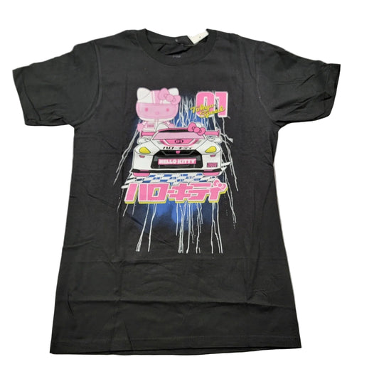 Sanrio Hello Kitty x Tokyo Speed Black T Sz XL0