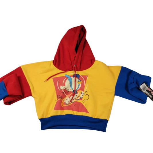 Members Only Loony Tunes Crop Top Hoodie Womens Sz S