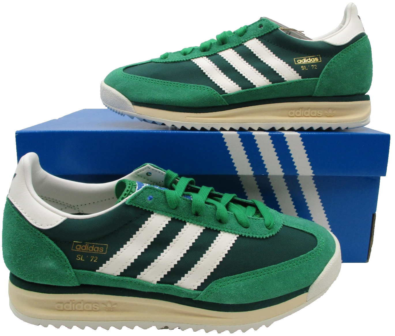 Adidas SL 72 RS J Shoes Youth Size 5 Green Running Sneakers Originals JH56730