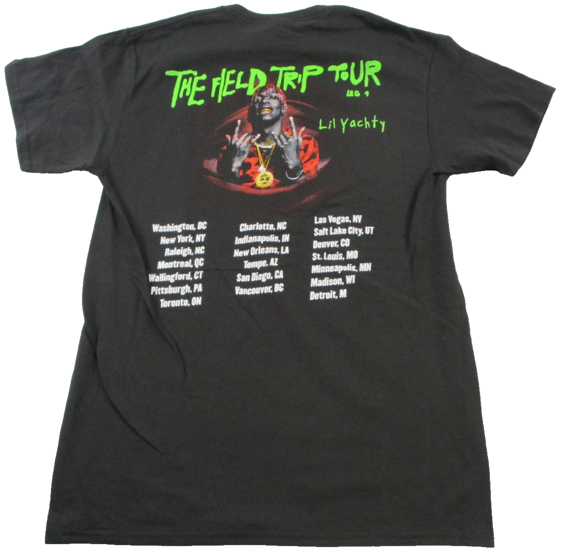 Lil Yachty Shirt Mens Medium Black Field Trip Tour Rap Graphic Tee 14851