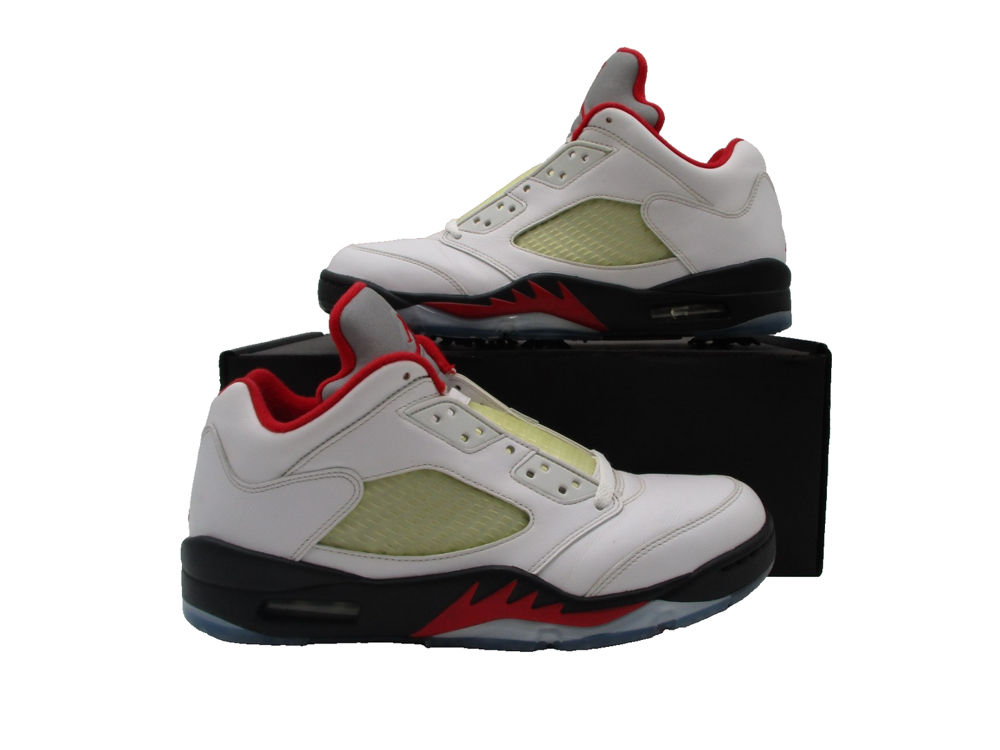 SAMPLE Nike Air Jordan 5 Low Golf Cleats Retro Fire Red Men Sz 9 CU4523-100 1A70