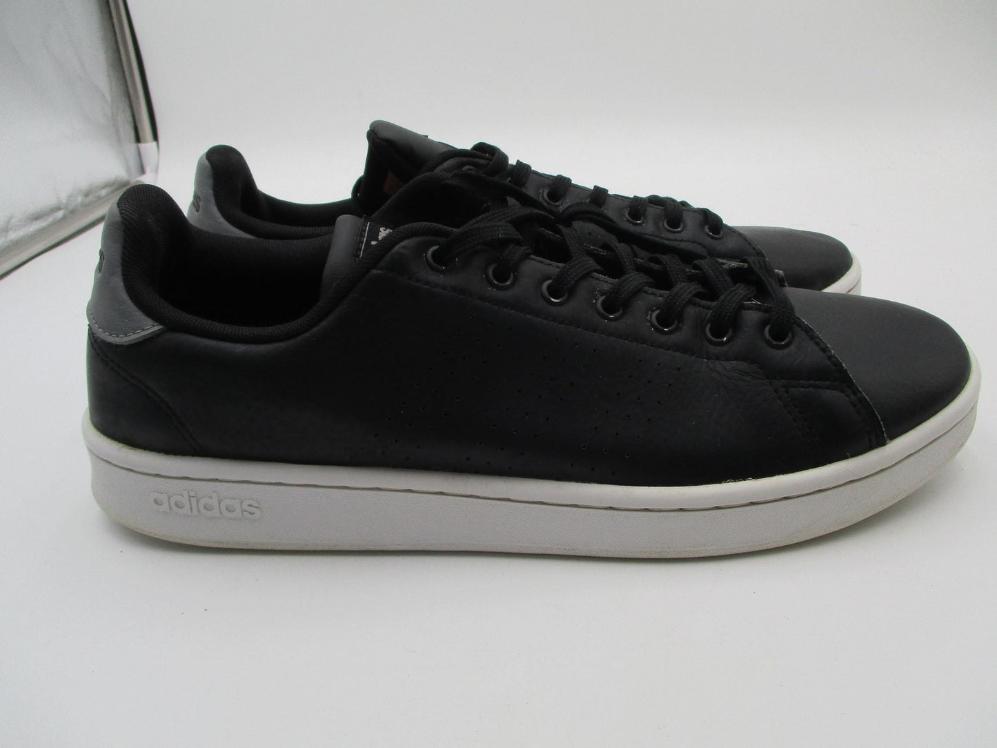 Adidas Shoes Mens Size 11.5 Black Synthetic Low Top Casual Sneakers F364316