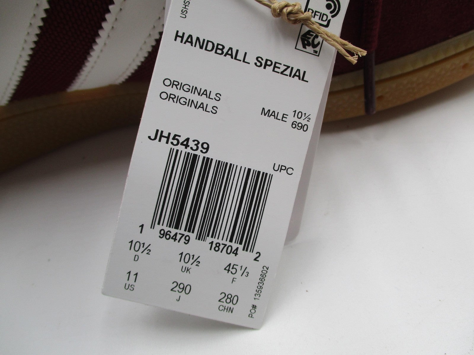 Adidas Handball Spezial Shoes Mens Size 11 Shadow Red Cloud White Gum JH543910