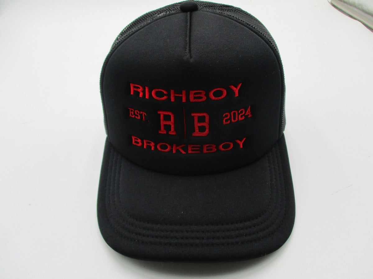 Crowns By Lids Hat Cap Snap Back Mens One Size Black Richboy Brokeboy Trucker2
