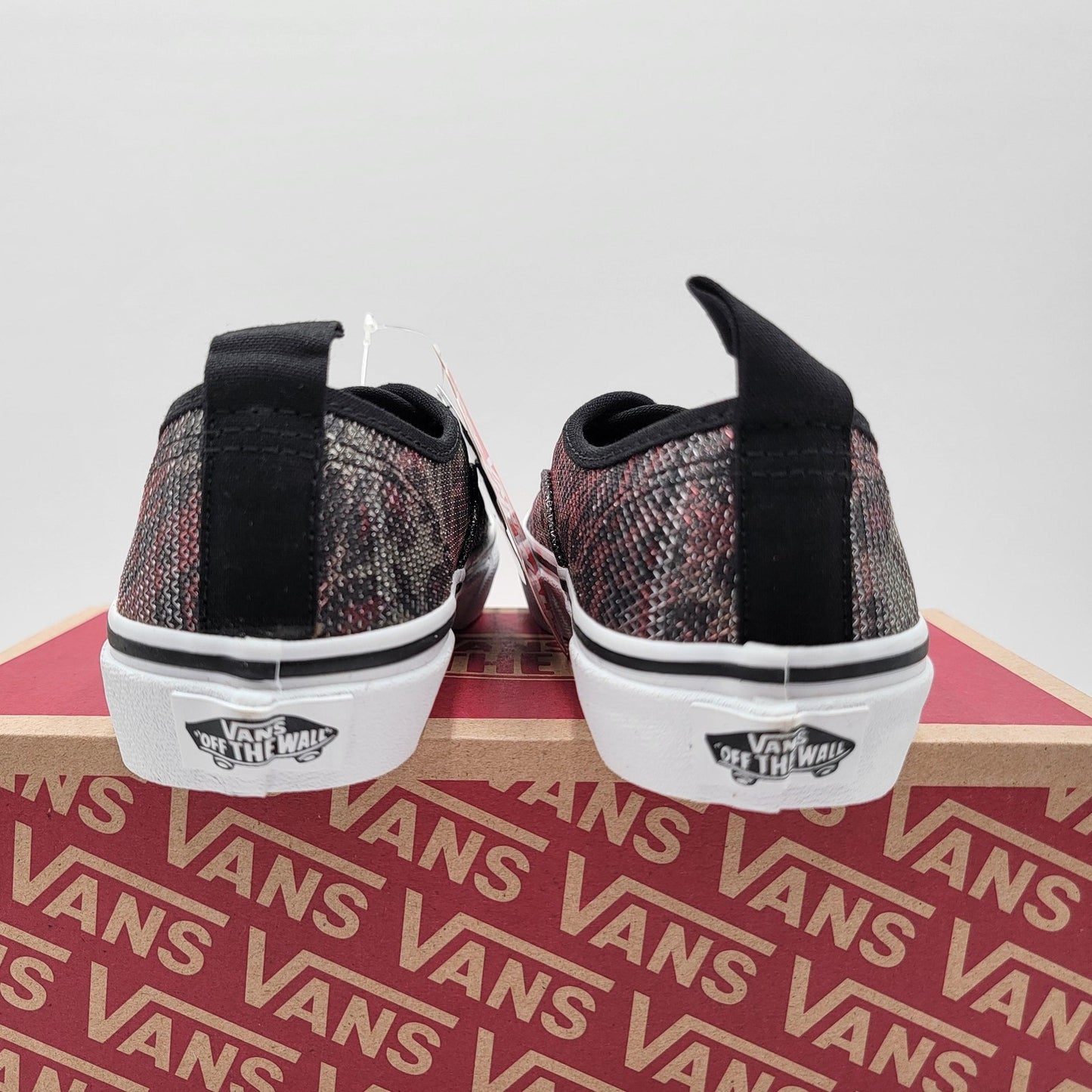 Vans Authentic Elastic Youth Leopard Mesh Lace-Up Sneakers NIB