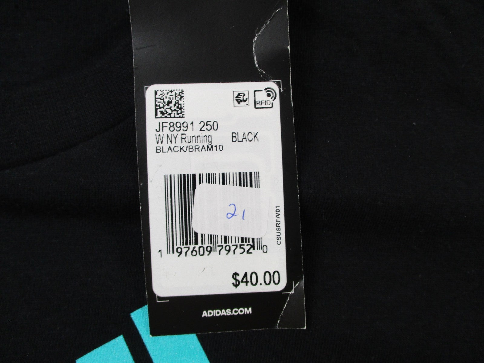 Adidas Running Shirt Womens M Black New York City Graphic Tee 136413653