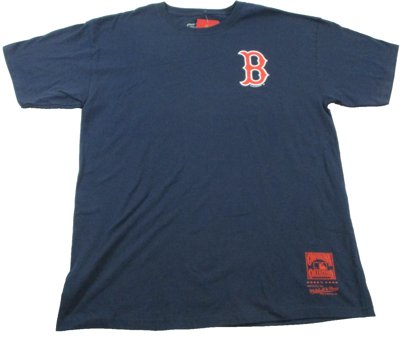 Boston Red Sox Shirt Blue MLB Cooperstown Mitchell & Ness NWT