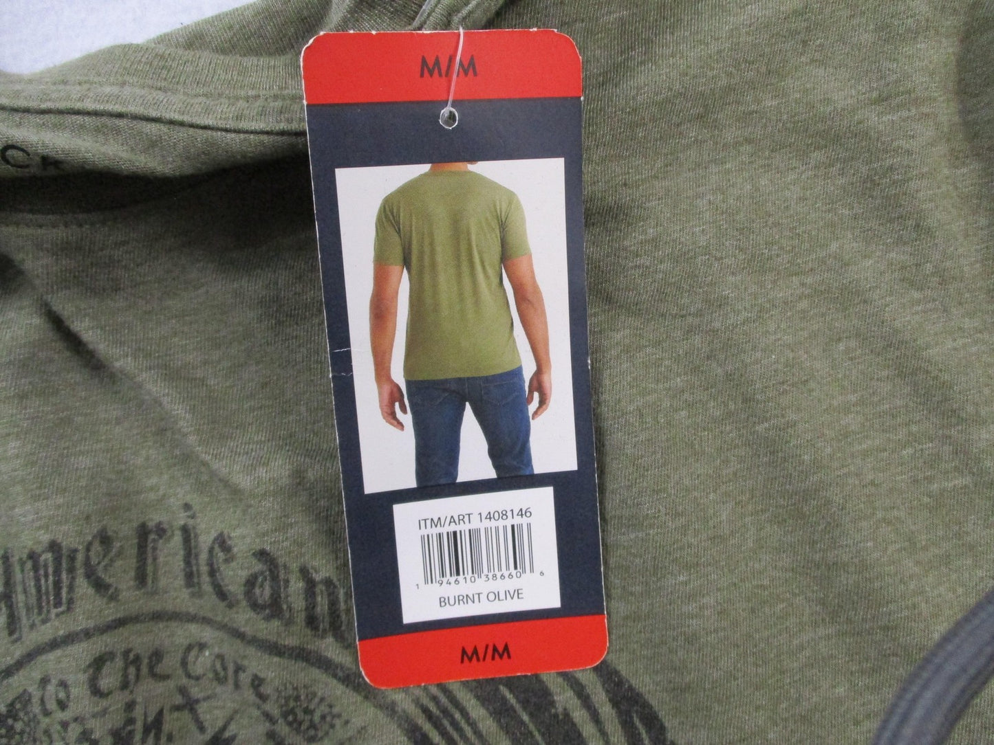 Lucky Brand Shirt Mens Medium Green American To The Core Dungarees Graphic Tee7