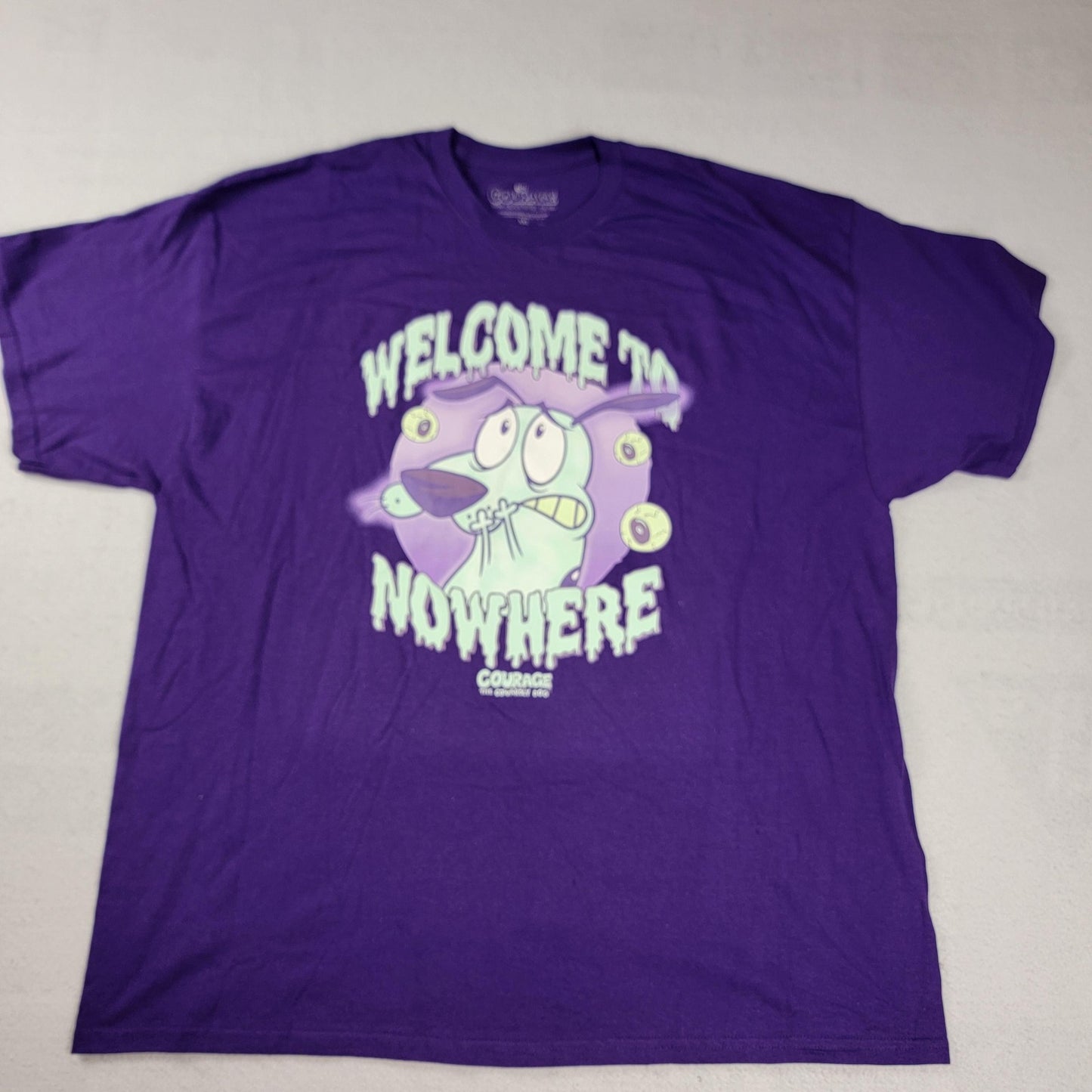 2 Pk Toy Story Shirt Black + Courage the Cowardly Dog Purple Mens 2XL