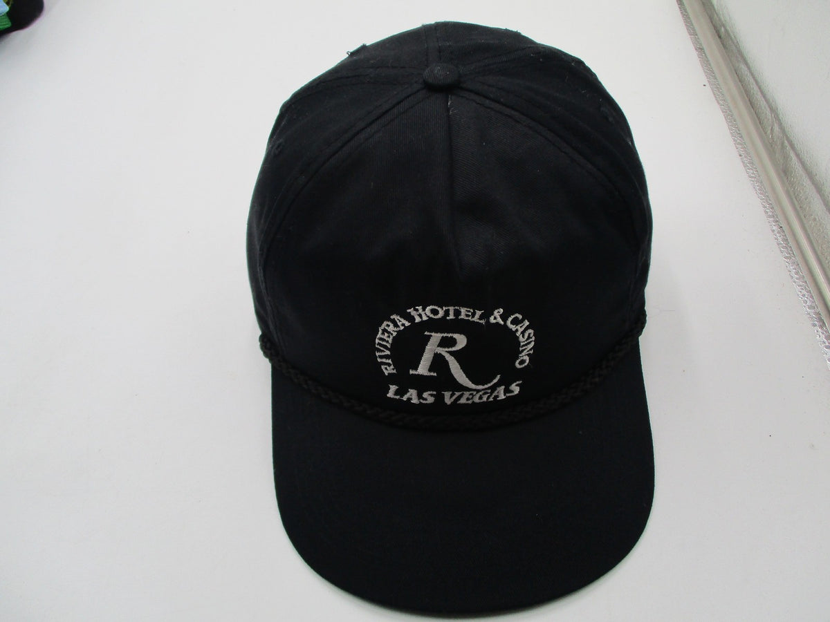 Riviera Hotel & Casino Las Vegas Black Snapback Hat Cap Rope One Size Cotton7