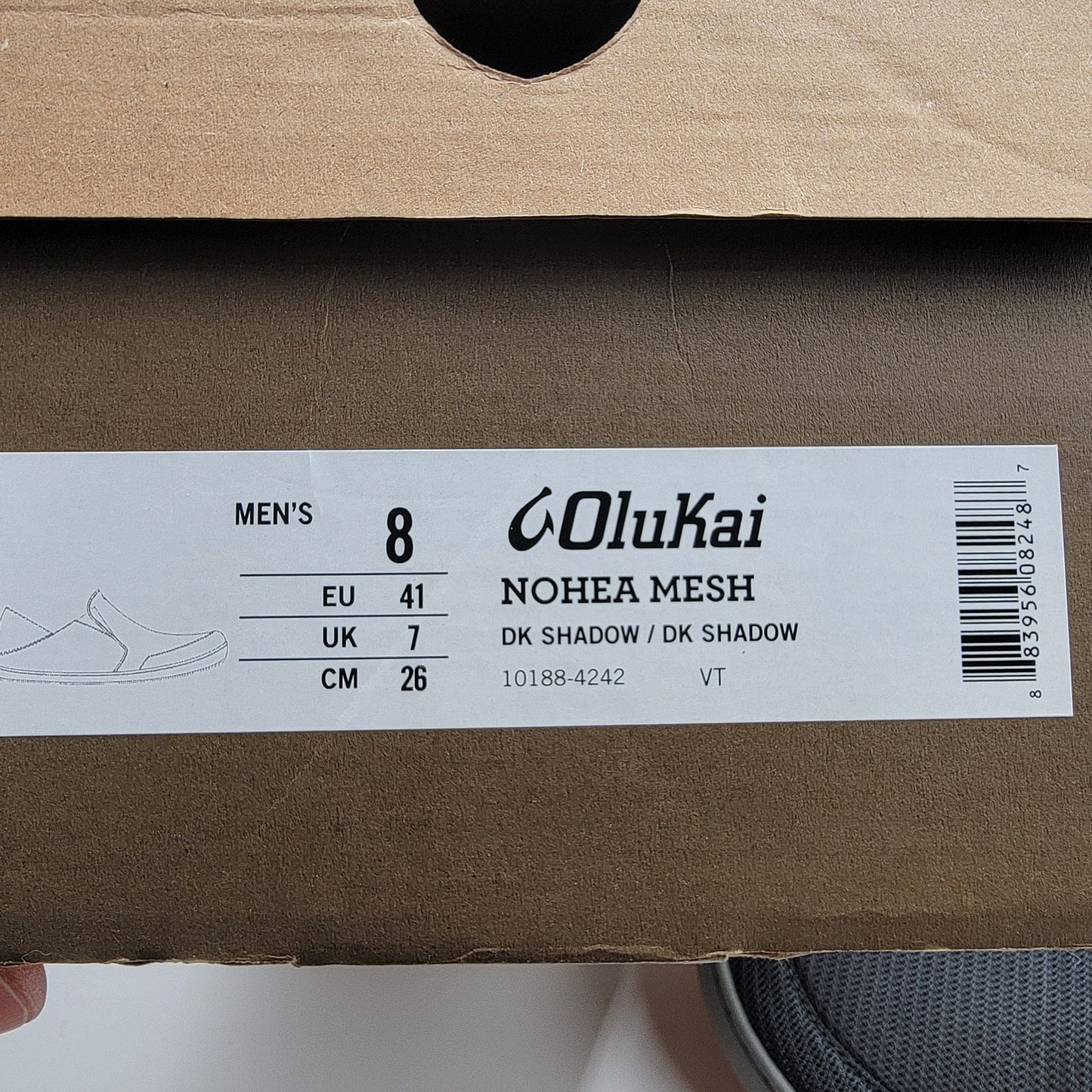 Olukai Men's Nohea Mesh SlipOn Shoes Men’s Grey Sneakers Size 86