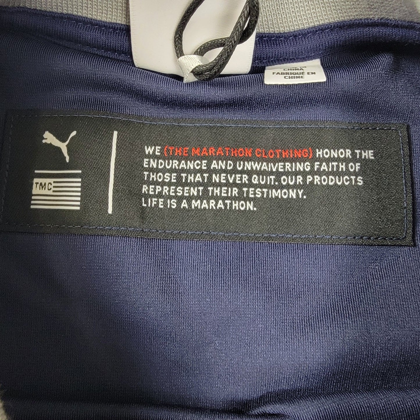 Puma x The Marathon Clothing Mens Long Sleeve Crew Sz M 531222 01