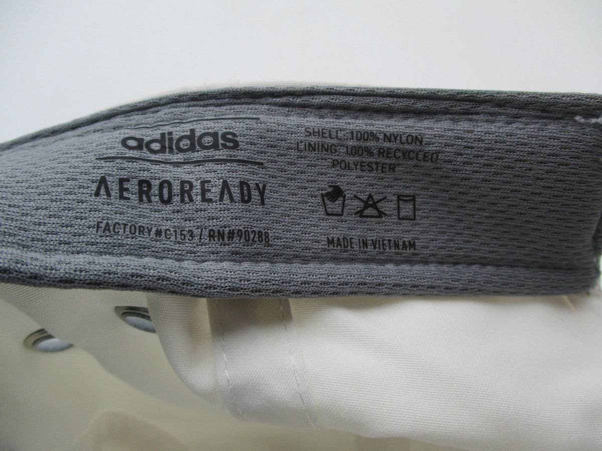 Adidas Hat Cap Strap Back Mens One Size White Pink AEROREADY Nylon Baseball11