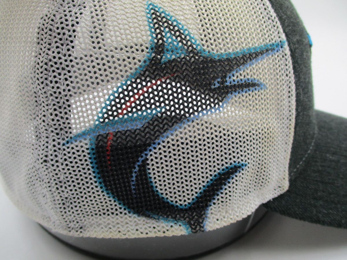 Miami Marlins Hat Cap Fitted Mens Large Gray MLB Baseball 39THIRTY New Era8