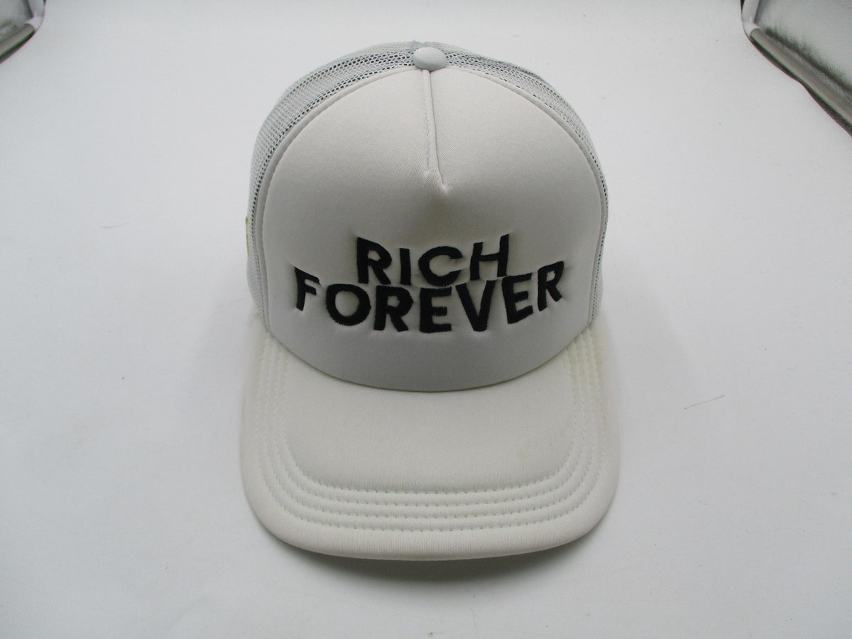 Crowns By Lids Hat Cap Snap Back Mens One Size White Rich Forever Trucker Mesh0