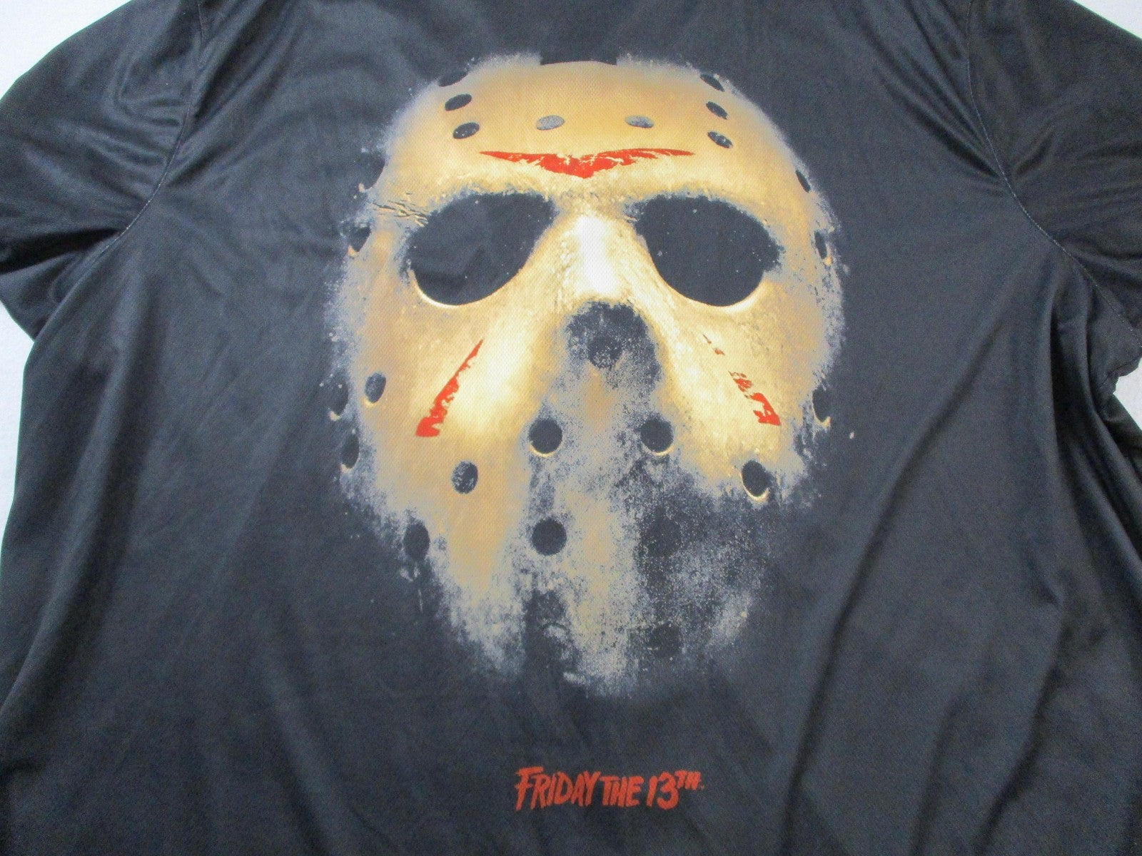 Friday The 13th Shirt Mens 5XL Black Jason Mask Button Up Hybrid Apparel 14894