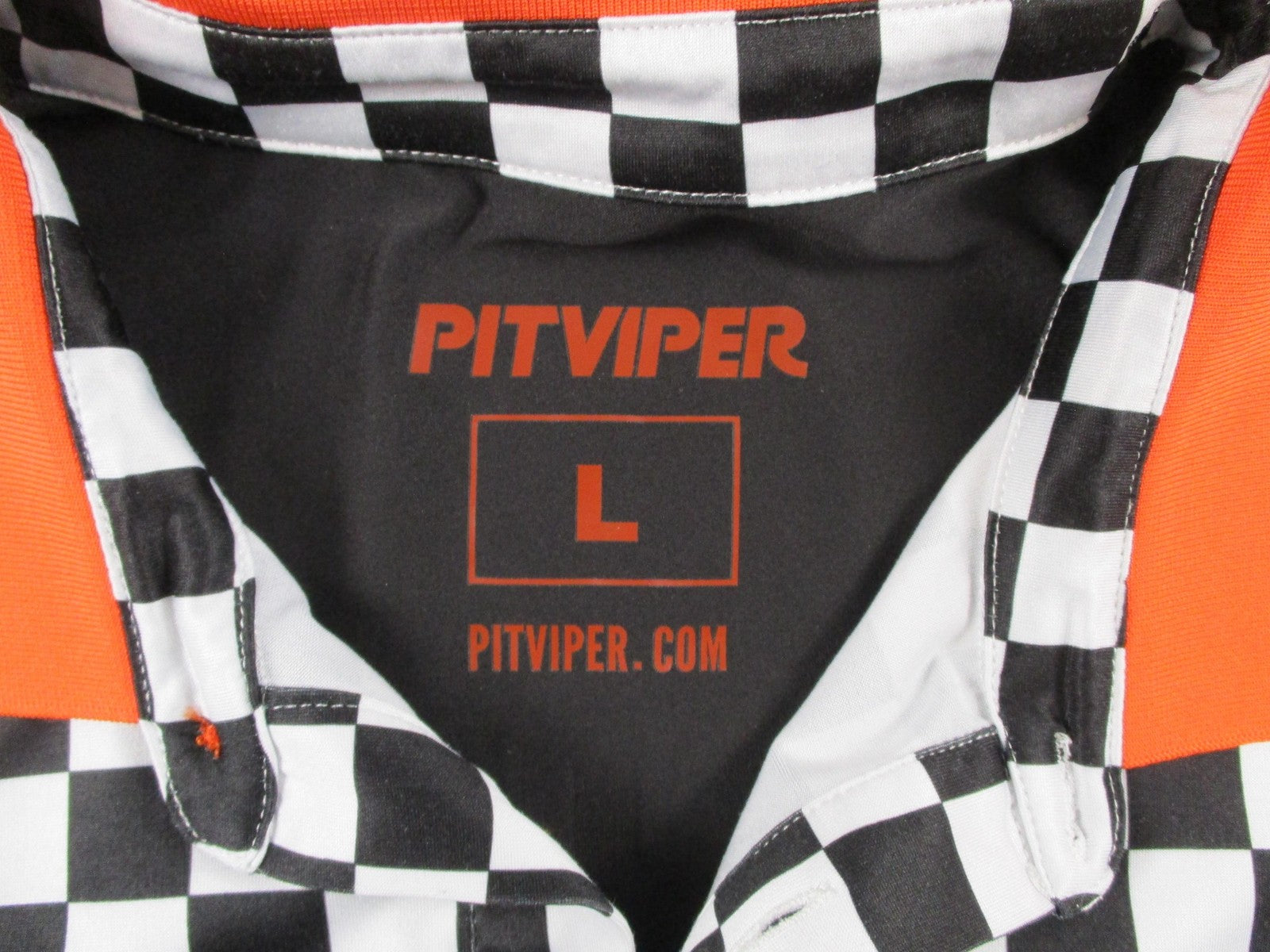 Pit Viper Polo Shirt Mens Large Multicolor Checkered Racing Graphic NWT 16992