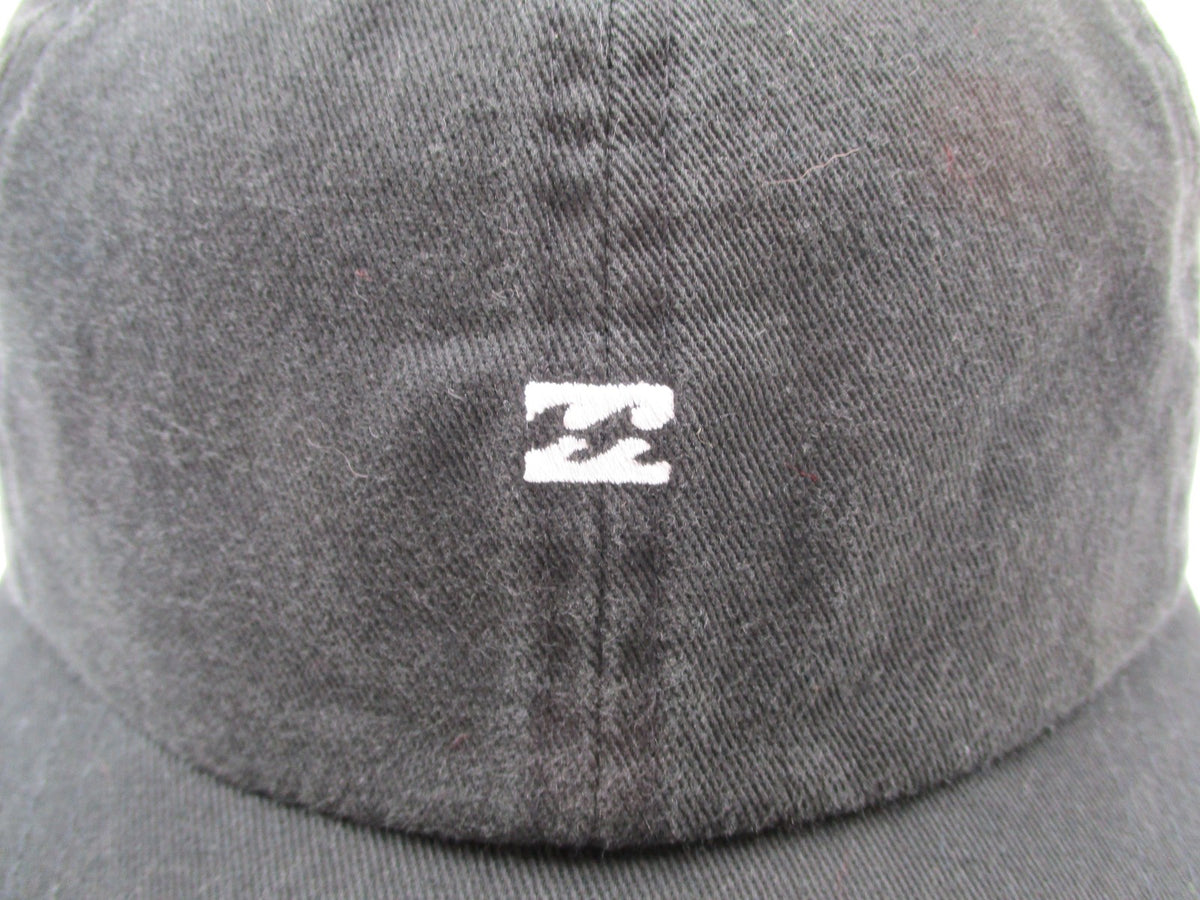 Billabong Hat Cap Strap Back Mens One Size Black Twill Logo Baseball Dad1