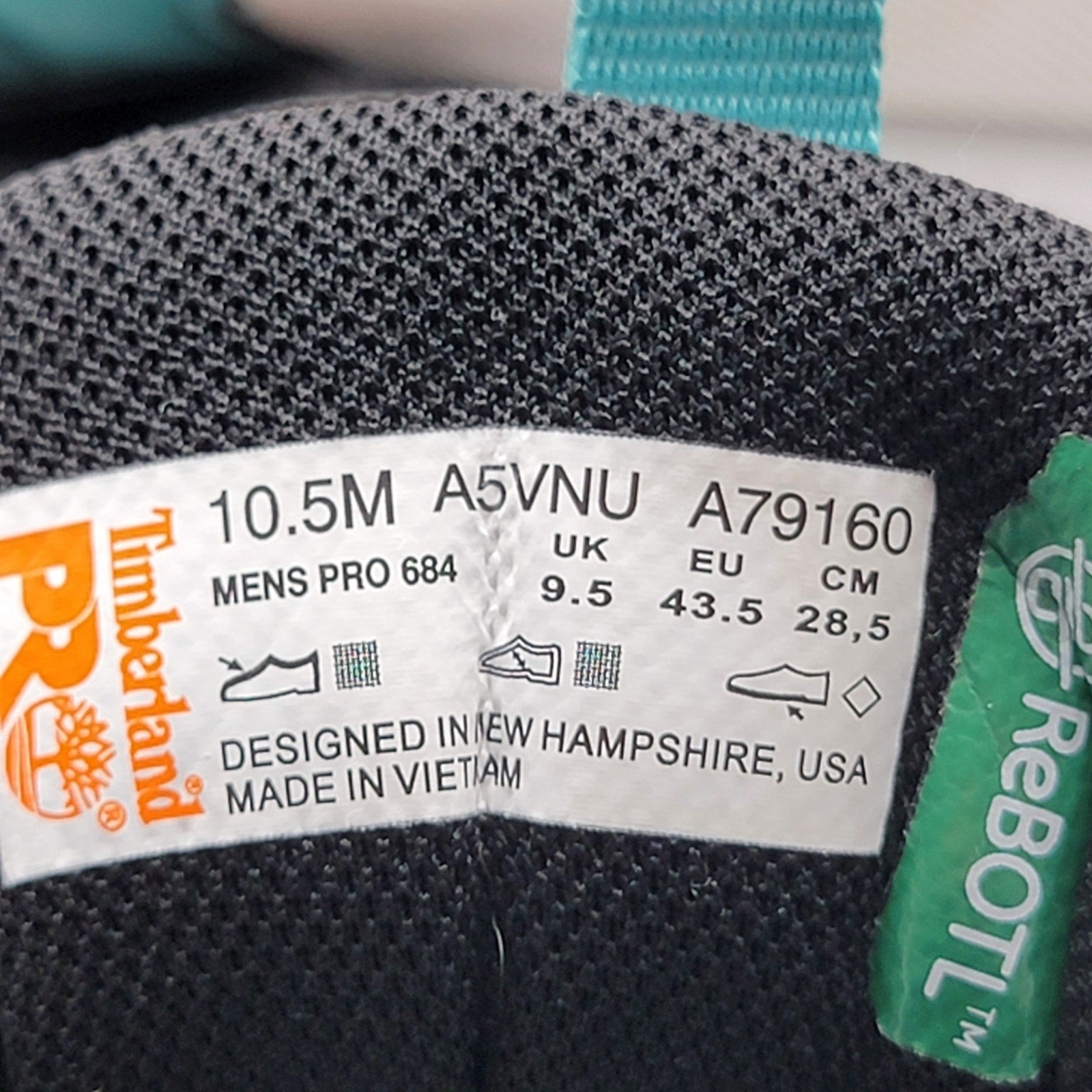 Timberland Pro Setra Composite Toe Teal/White Sz 10.5M TB0A5VNU100 7