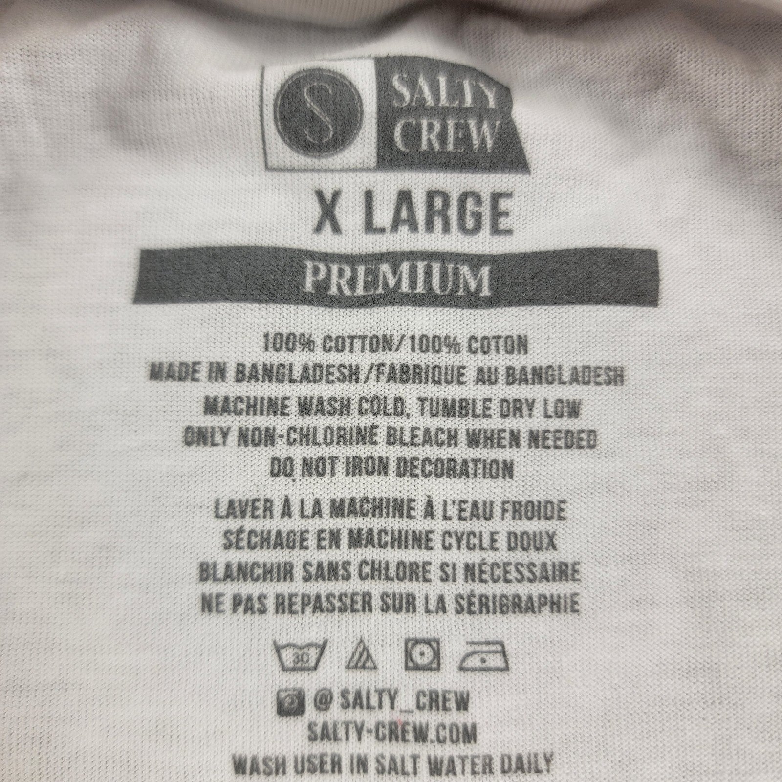 Salty Crew Find Refuge in the Sea  TShirt White NWOT Size XL