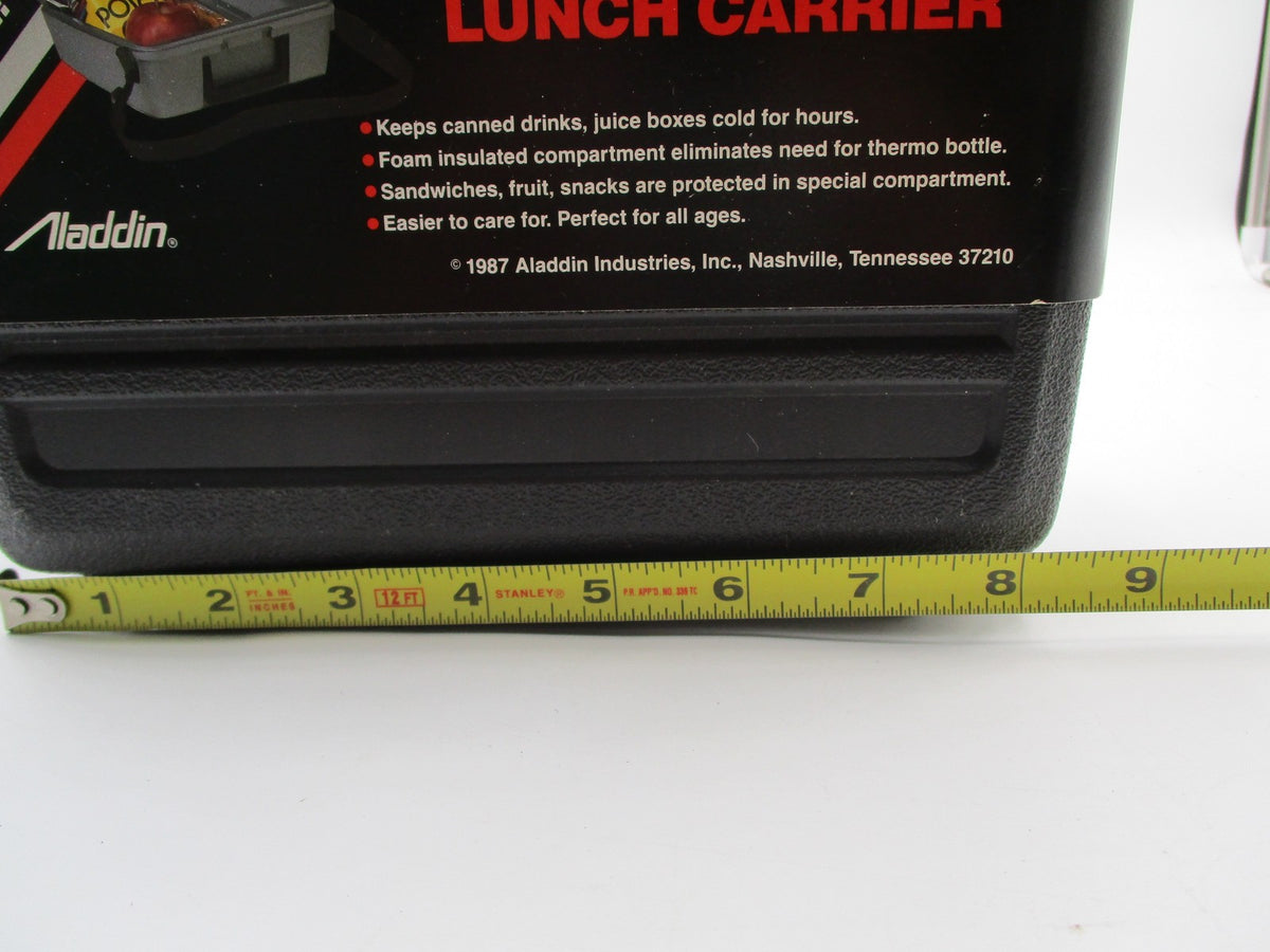 Vintage Aladdin Mini-Cooler Insulated Lunch Box Carrier Black 8.5x10 USA 7760210