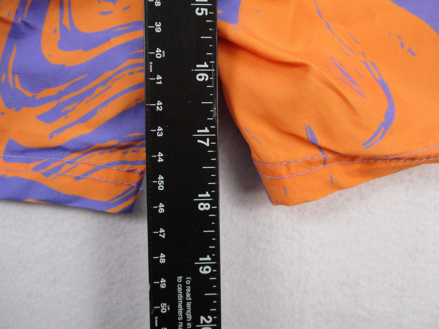 MTV Swim Shorts Mens Size M Orange Purple Tie Dye UPF 50+ Music Television 123010