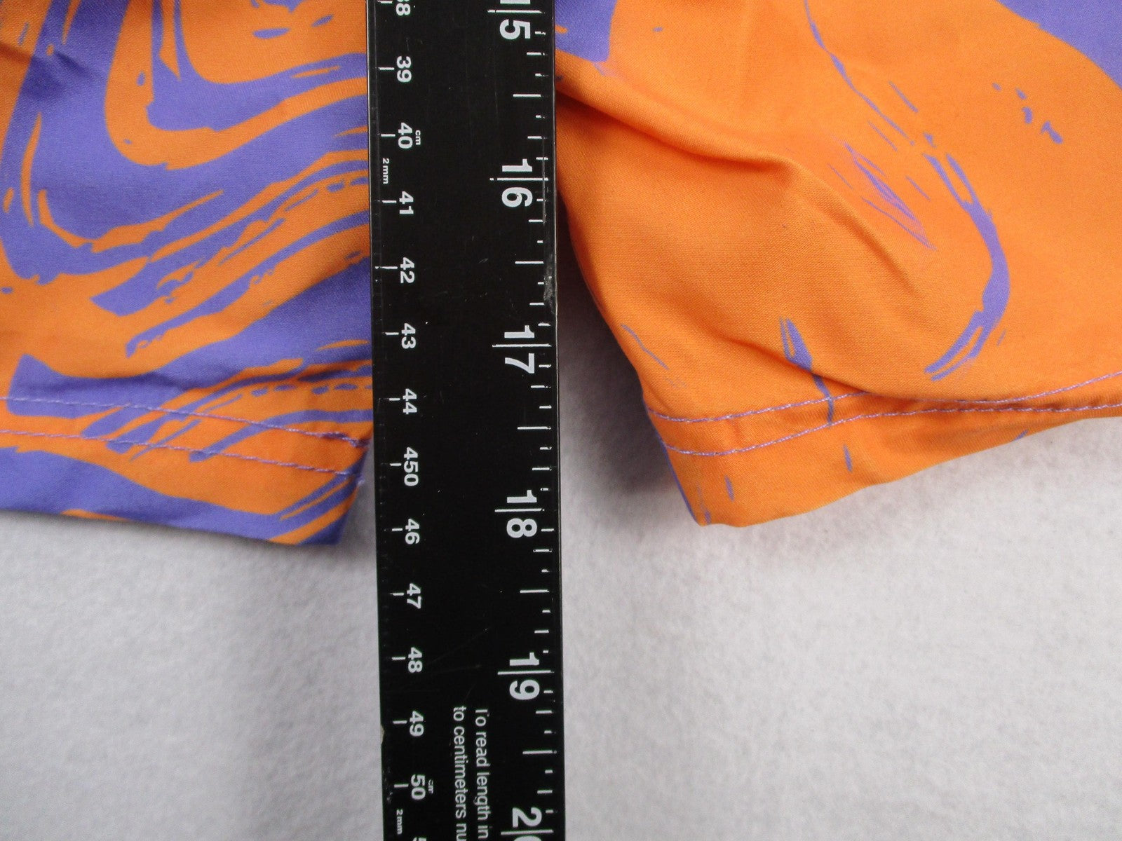 MTV Swim Shorts Mens Size M Orange Purple Tie Dye UPF 50+ Music Television 123010