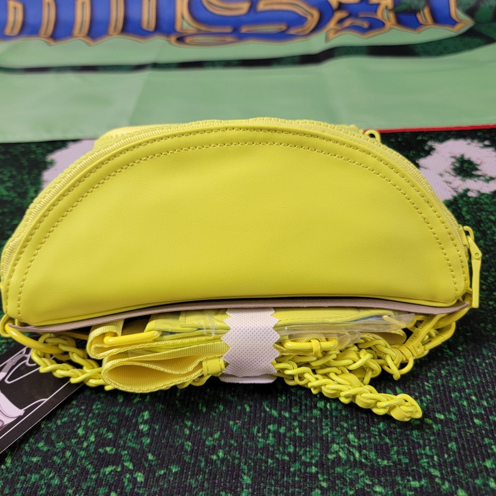 Steve Madden Blively Yellow Convertible Belt Bag Crossbody Fanny Pack New3
