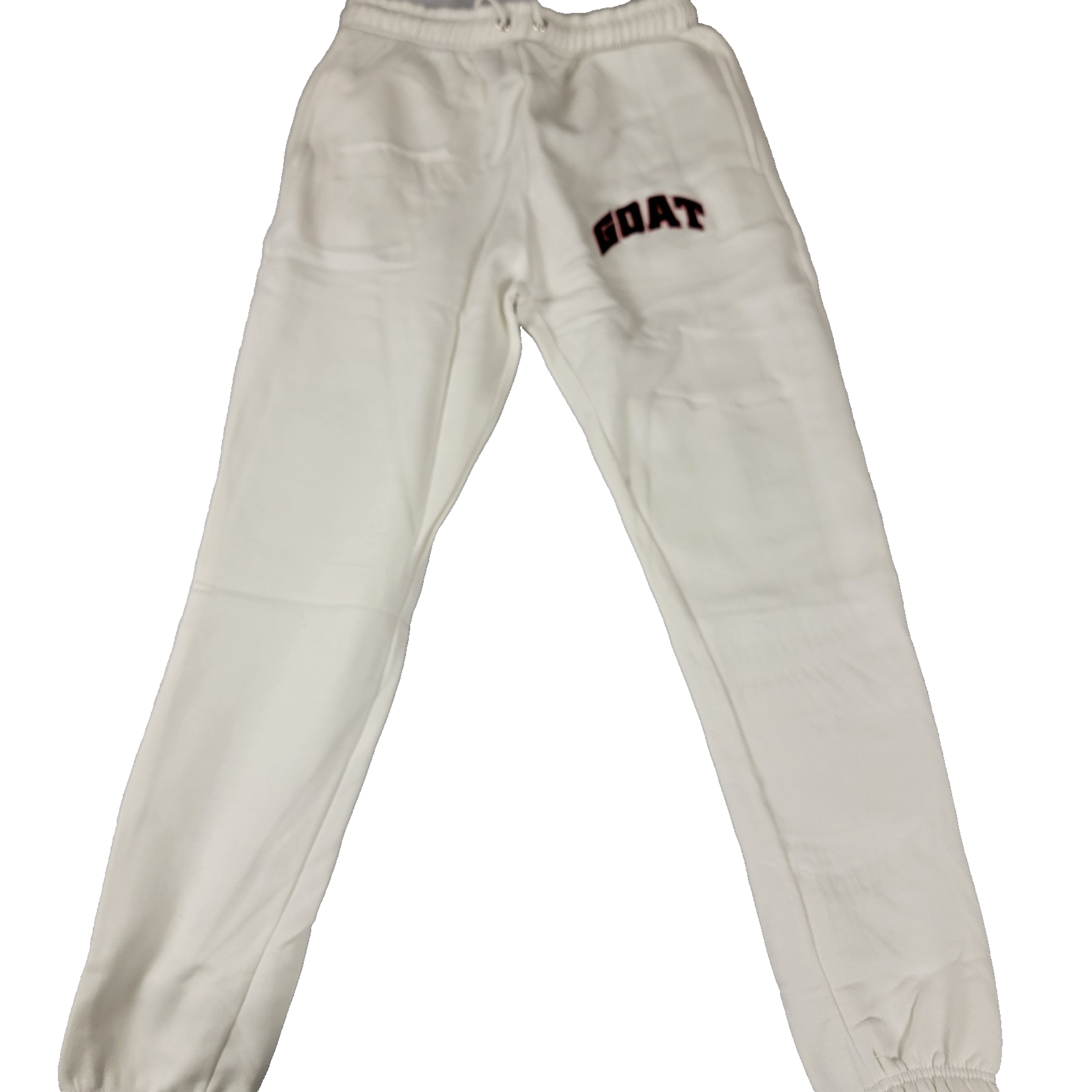 SneakGallery GOAT Short Sleeve Hoodie Jogger Sweat Suit Set Mens M White NWT 6693