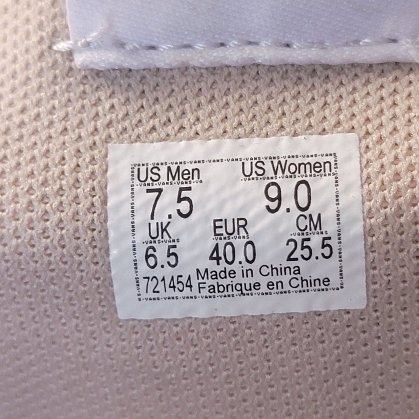 VANS Sentry WC Leopard (Shifting Sand) Men Sz 7.5 Women Sz 9 No Box VN0A4P3K4XB15