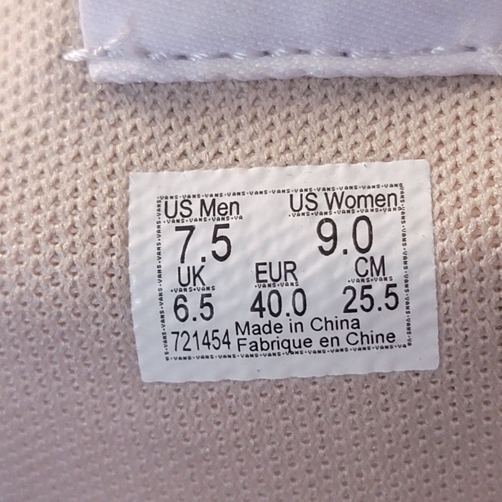 VANS Sentry WC Leopard (Shifting Sand) Men Sz 7.5 Women Sz 9 No Box VN0A4P3K4XB15