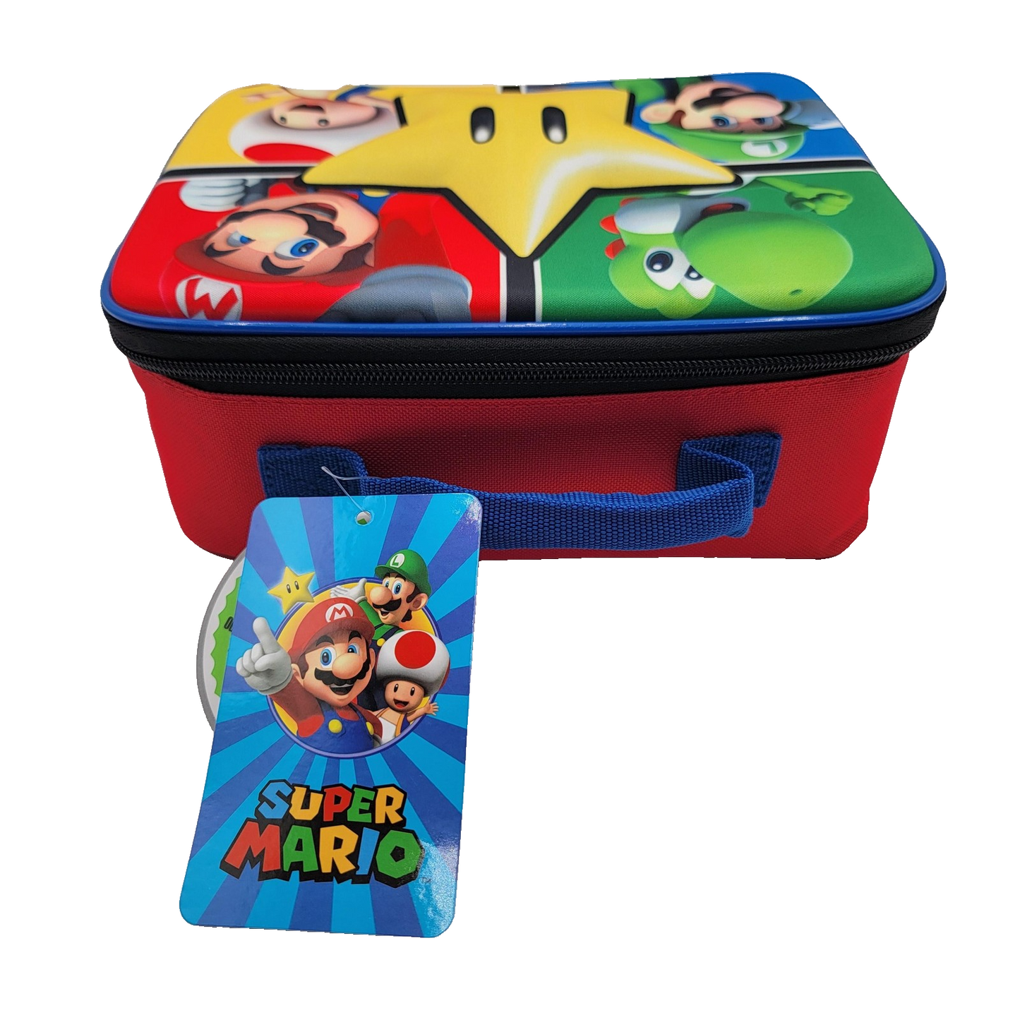 Nintendo Super Mario Insulated Lunch Box Kids Bioworld Star Luigi Yoshi Toad1