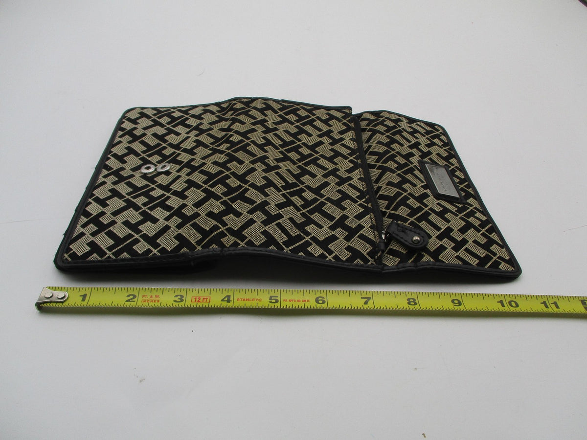 Tommy Hilfiger Wallet Womens One Size Black Geometric Checkbook Wristlet7