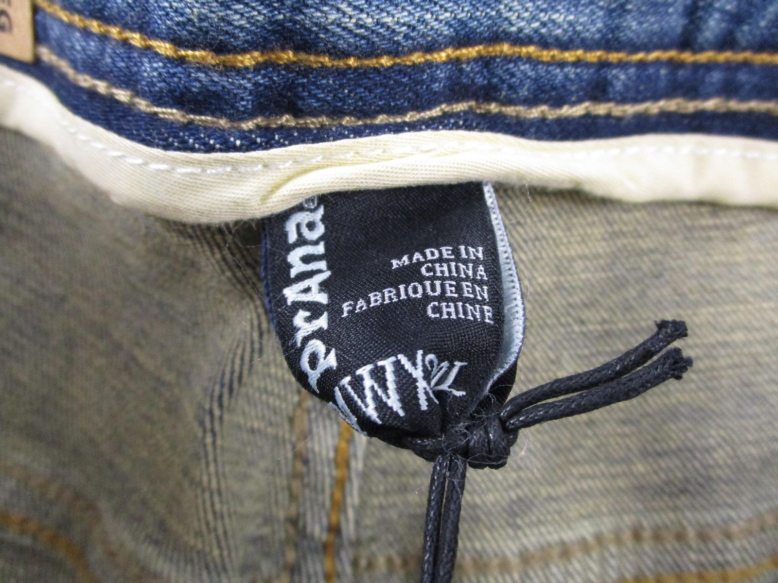 PrAna Axiom Jeans Mens 34x30 Blue Antique Stone Wash Straight Leg Stretch Denim5
