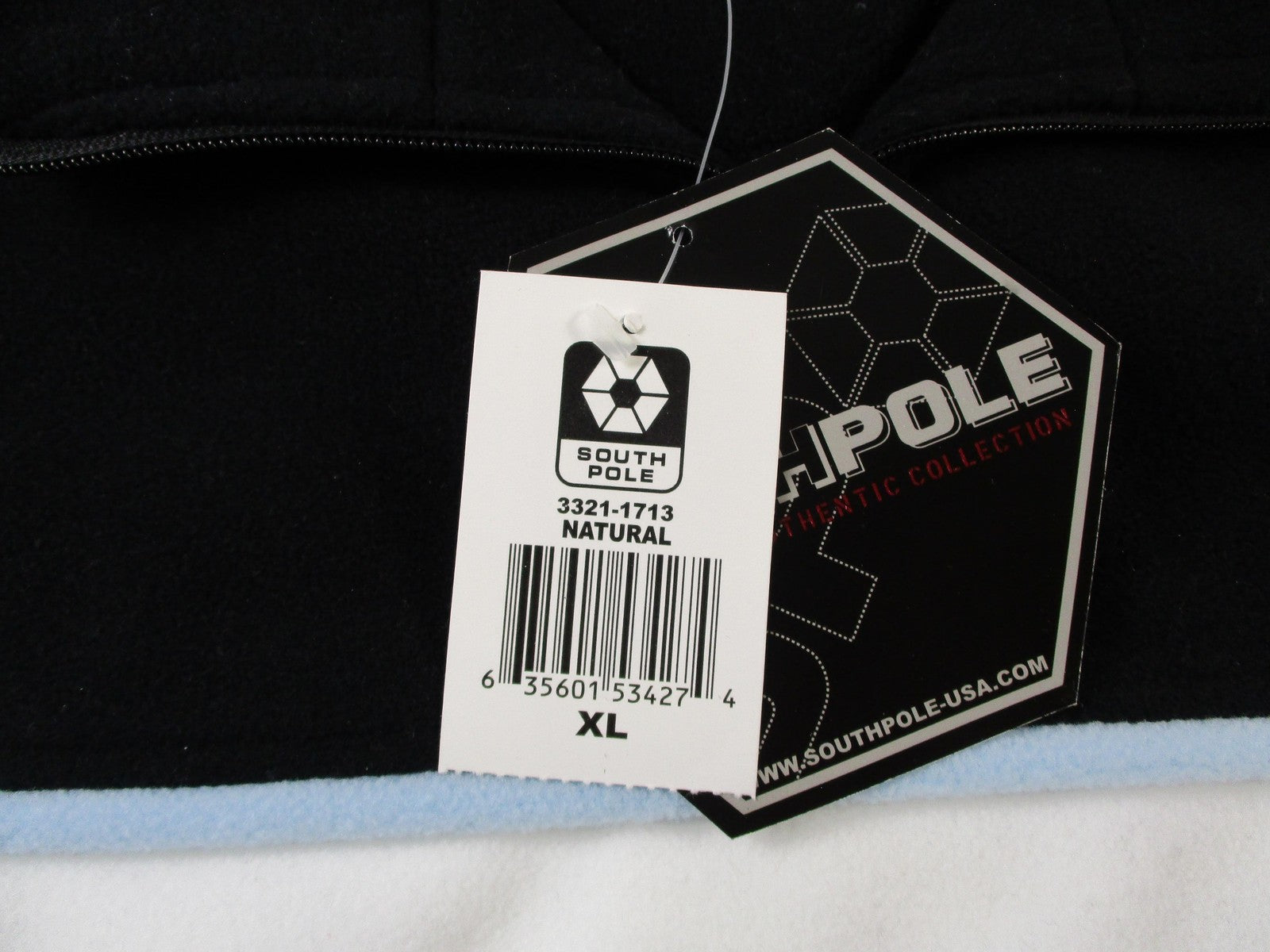 Southpole Jacket Mens XL White Blue Fleece Windbreaker Pockets Outdoor 162916319