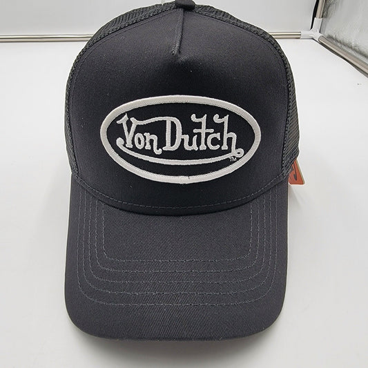 Von Dutch Black and White Classic Trucker 51 Snapback One Sz0