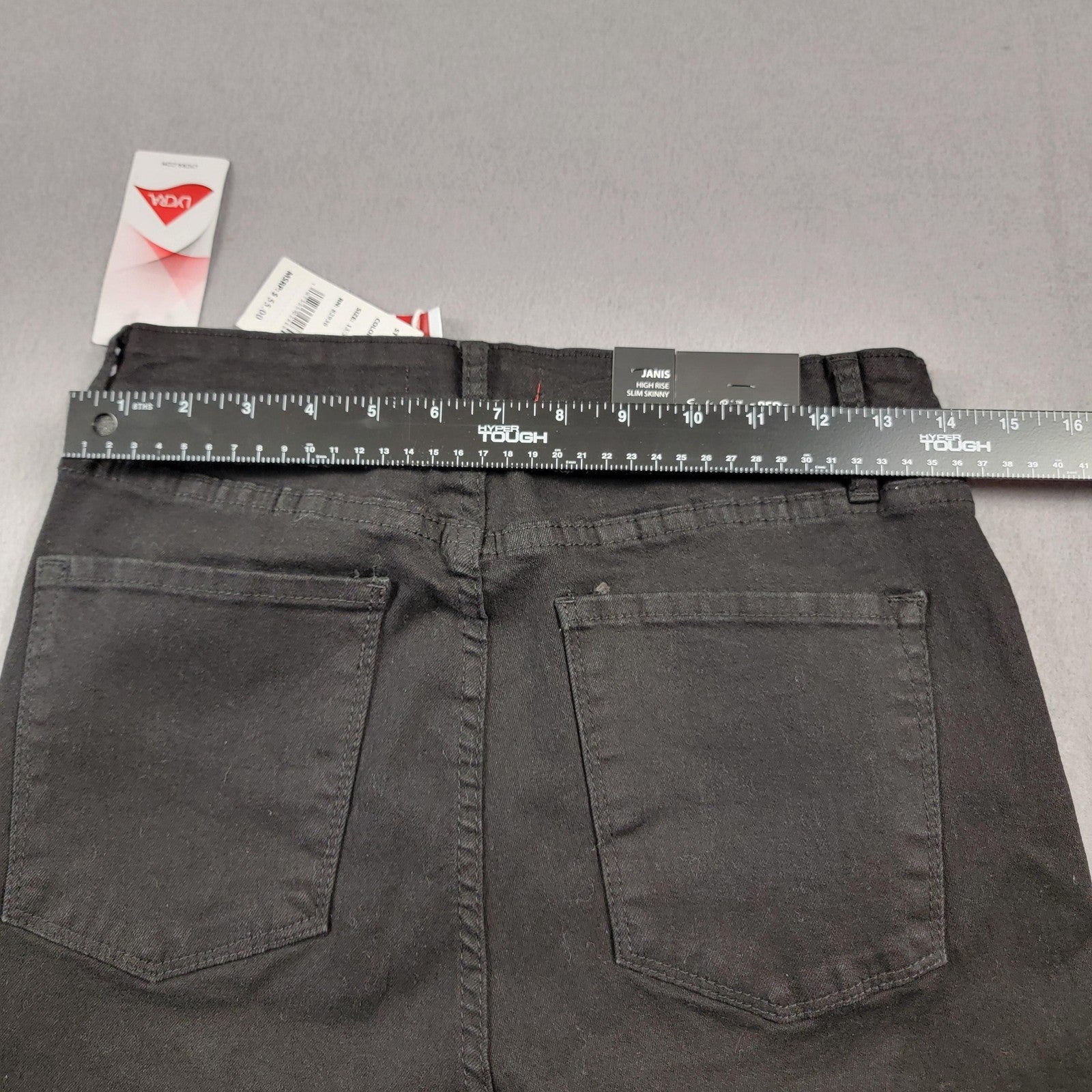 Smoke Rise Janis Jeans Womens 13 High Rise Slim Skinny Distressed Moto Patch 9196