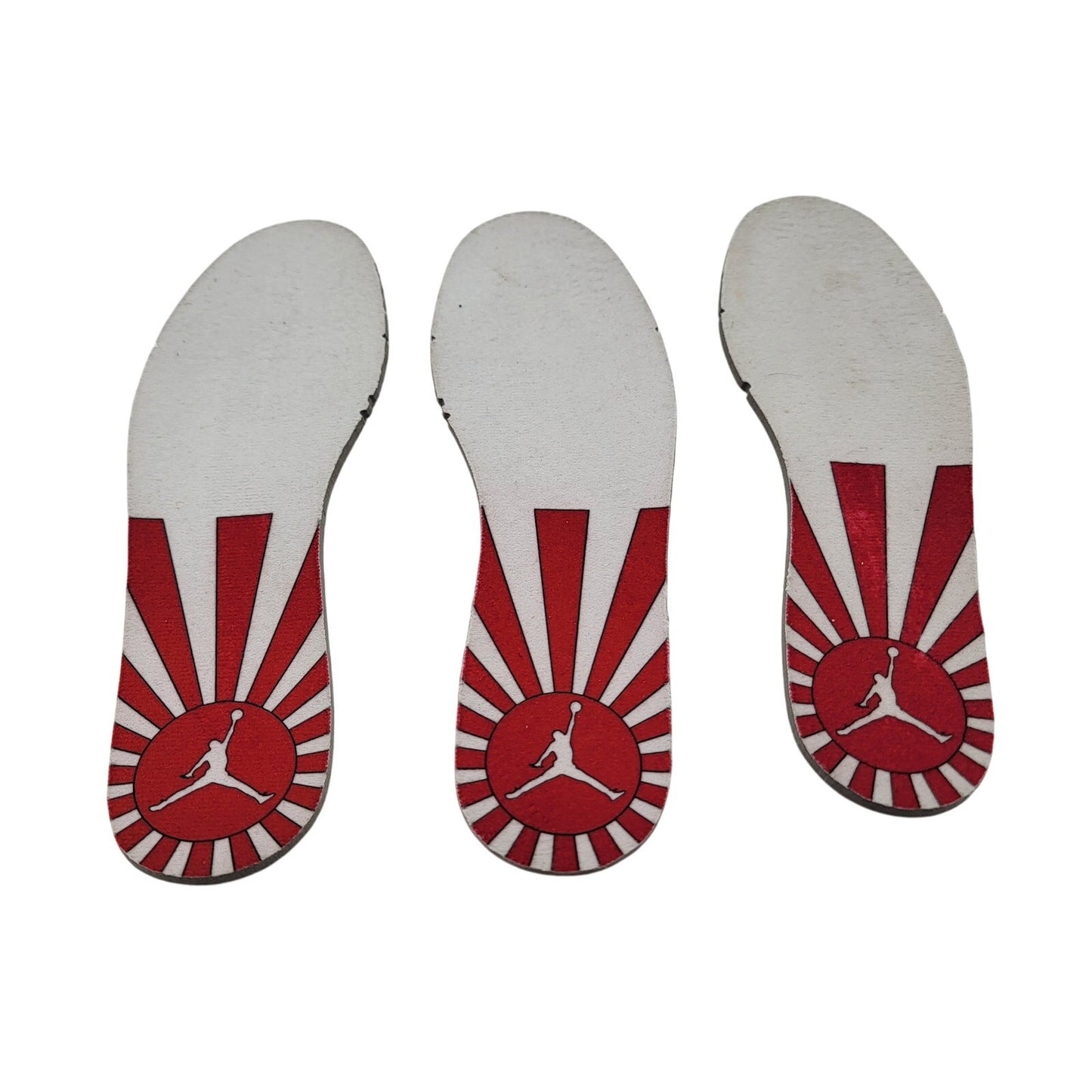 Jordan Unreleased/Banned Rising Sun Insoles Retro 12 See Photos for Size1