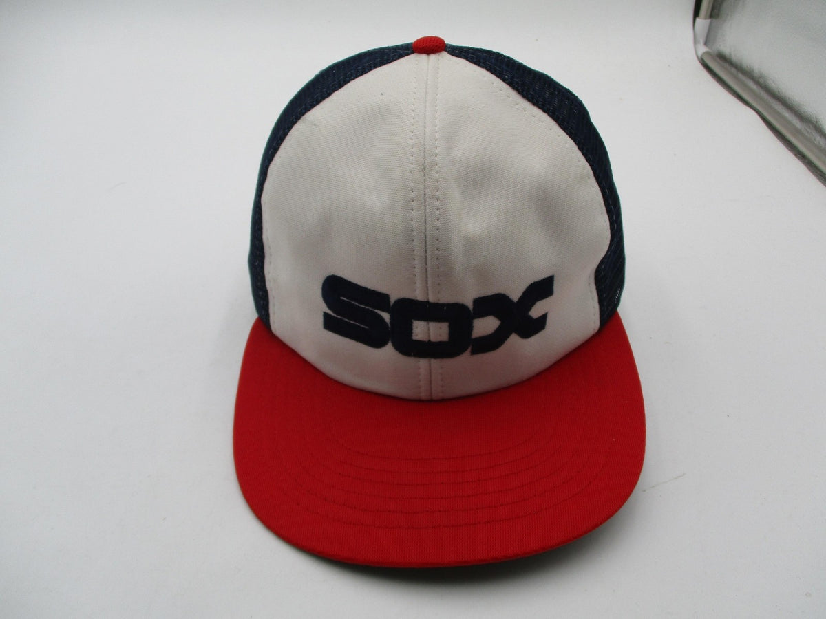 Vintage Chicago White Sox Hat Cap Snap Back Mens One Size Blue MLB Baseball 90s3