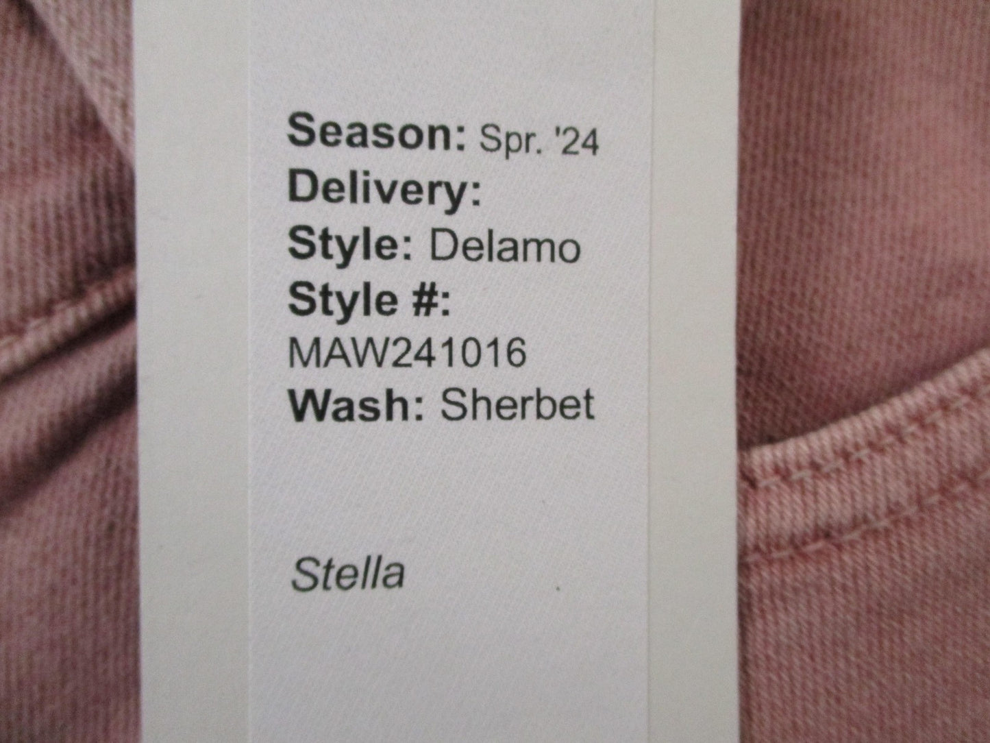 Modern American Delamo Jeans Womens 26 Pink Wide Leg Sherbet Wash Denim