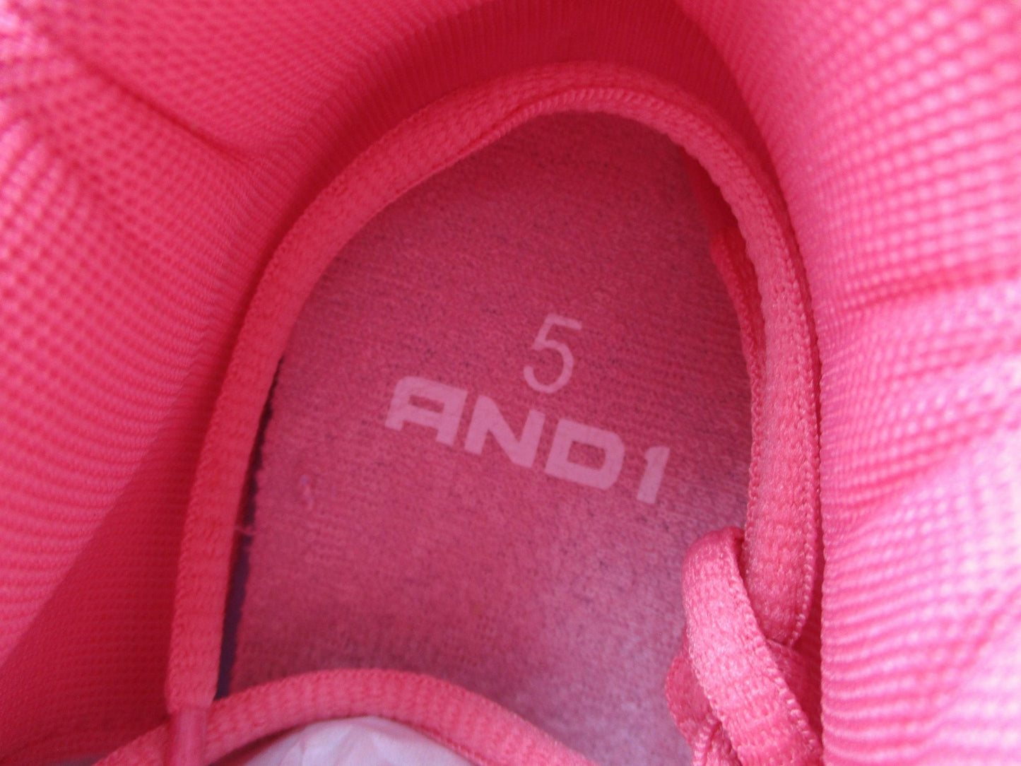 AND1 Shoes Kids Size 5 Pink Mid Top Basketball Sneakers Athletic GGA143GX001 1S110