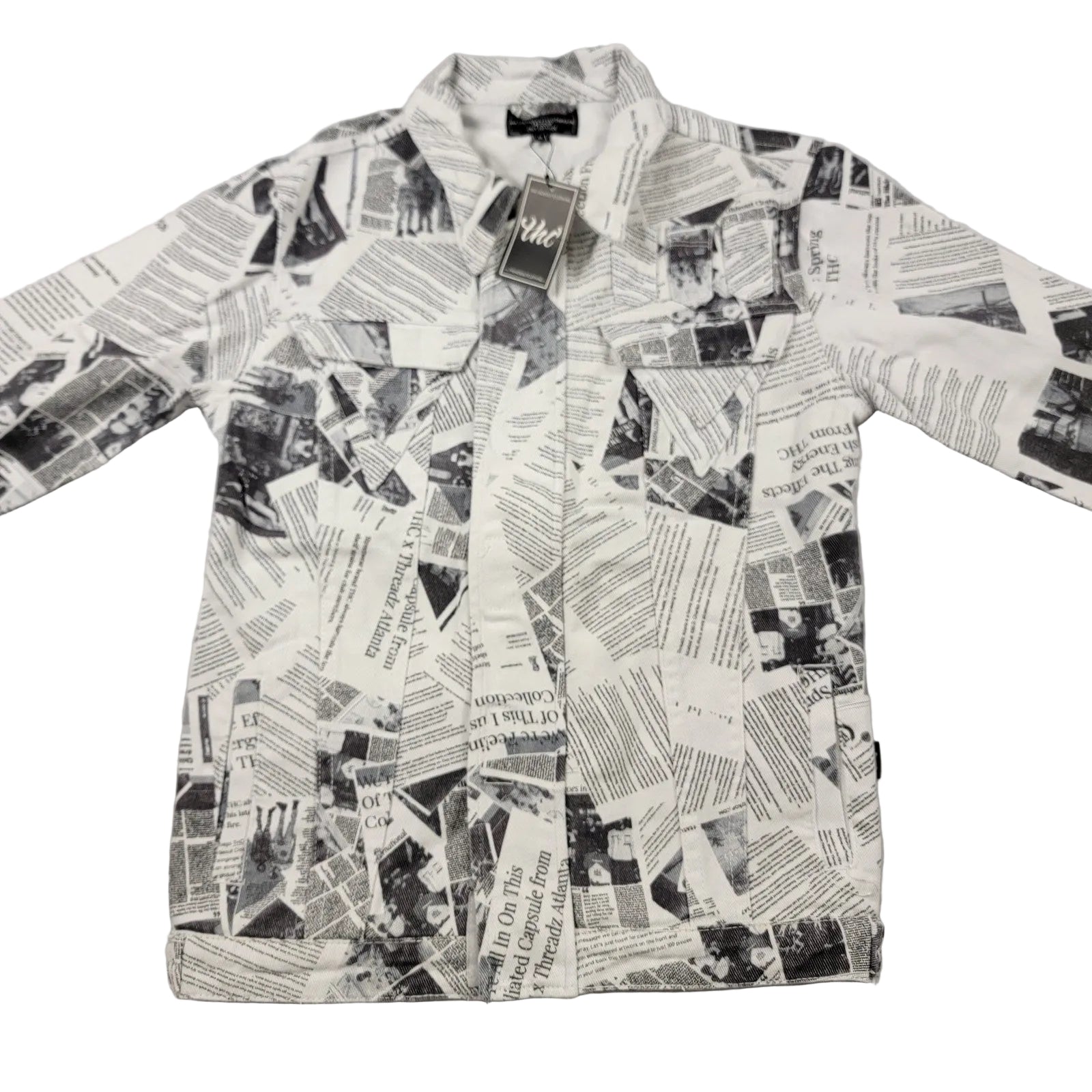 The Hideout Clothing Mens Denim Jacket 'The News' Sz S