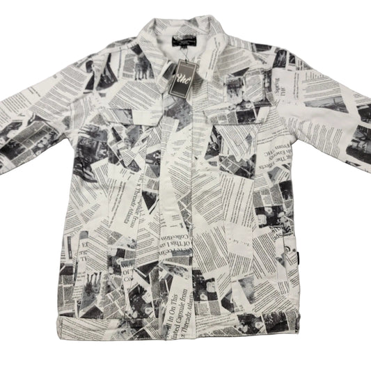 The Hideout Clothing Mens Denim Jacket 'The News' Sz S