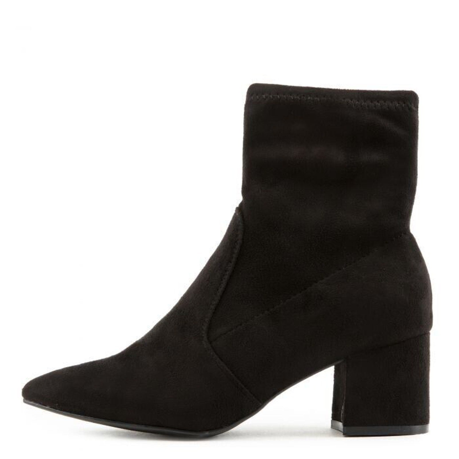 BAMBOO Rapid07 Ankle Boots Size 10W Black New Suede No Box1