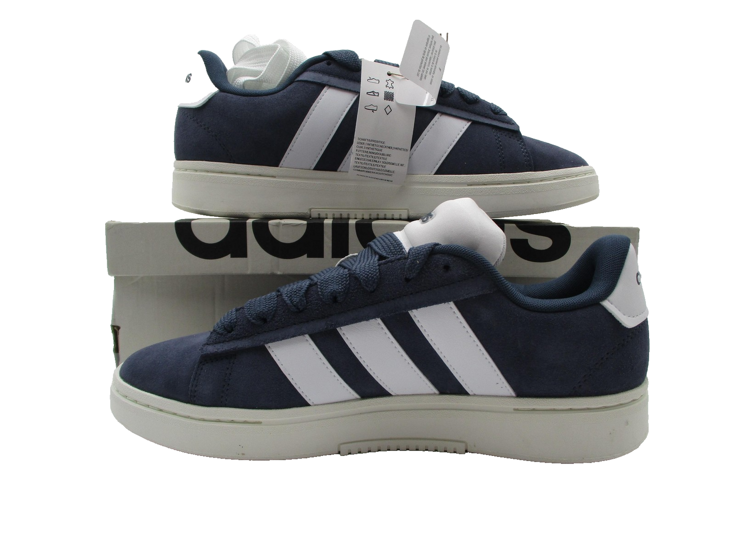 Adidas Grand Court Alpha 00s Shoes Mens Size 11.5 Blue White Suede Tennis JH72331
