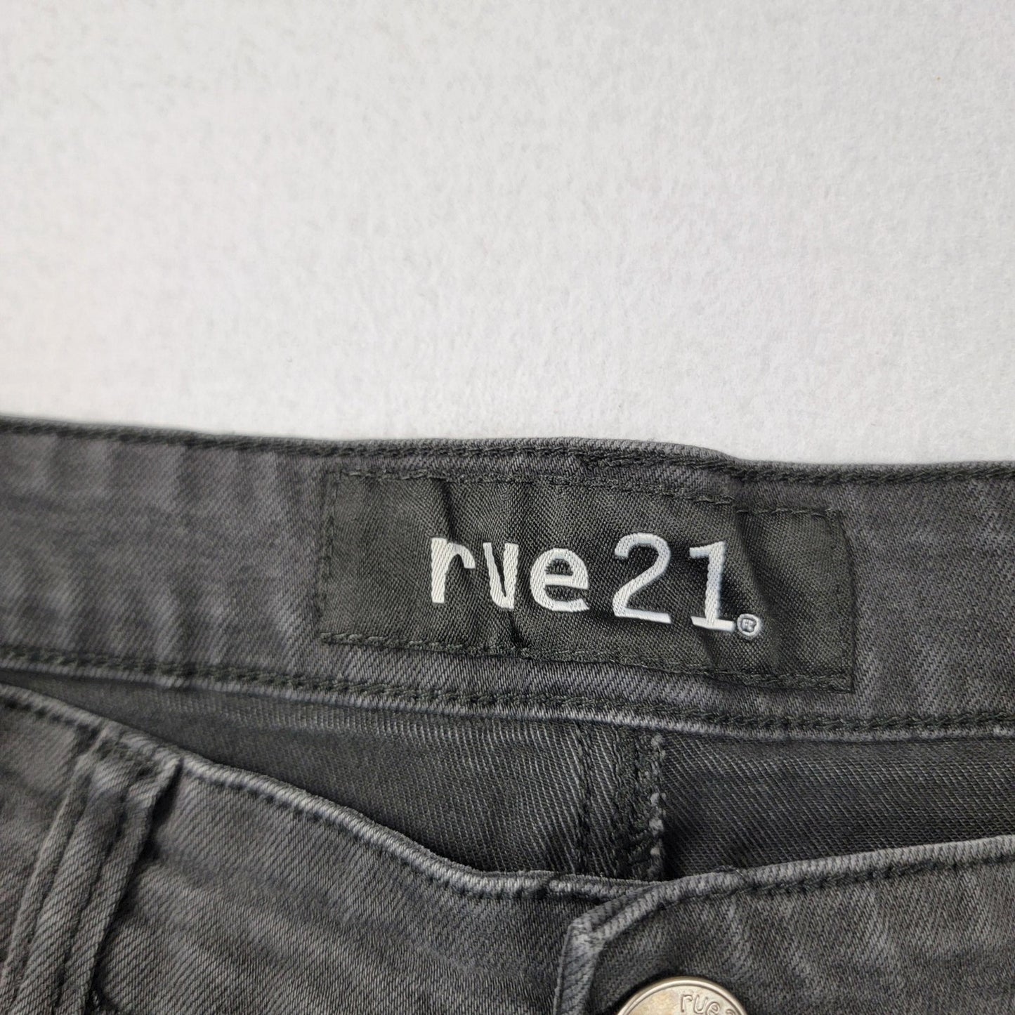 rue21 Jeans Mens 36x32 Black Skinny Supreme Moto Distressed Ripped Stretch 11932