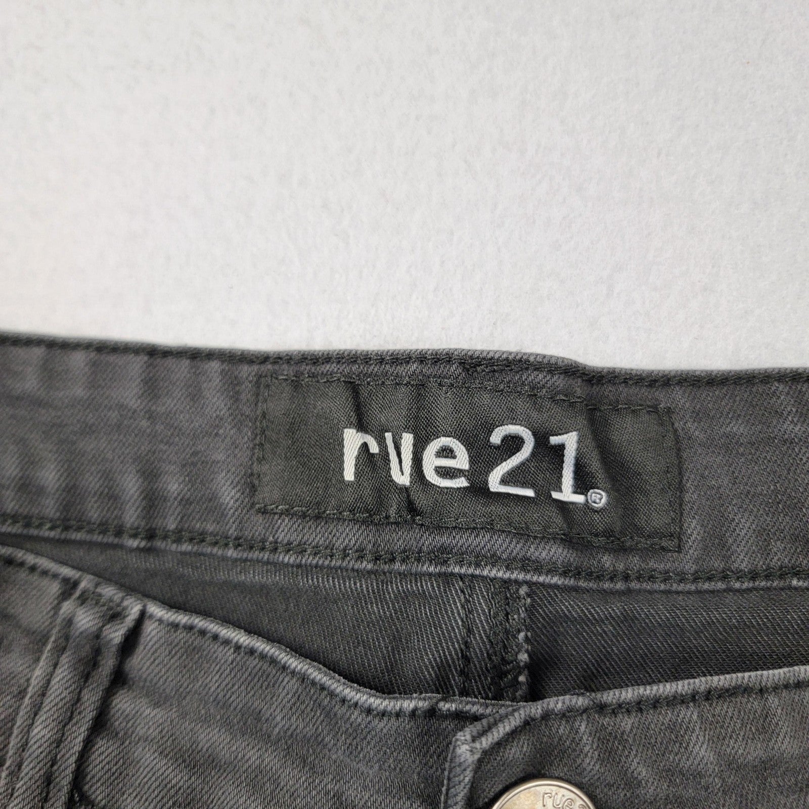 rue21 Jeans Mens 36x32 Black Skinny Supreme Moto Distressed Ripped Stretch 11932