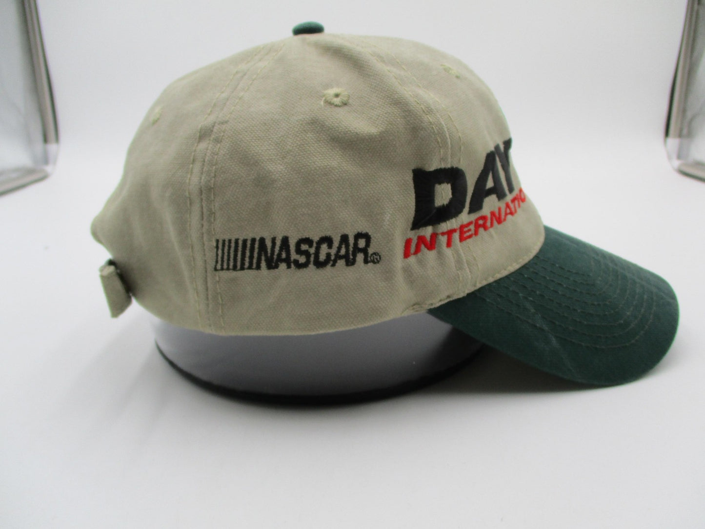 Daytona International Speedway Hat Cap Strap Back One Size Beige NASCAR HeadShot3